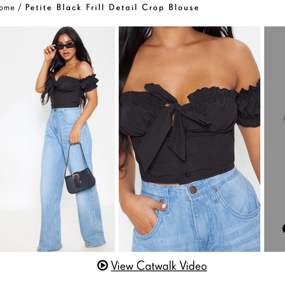Black crop top